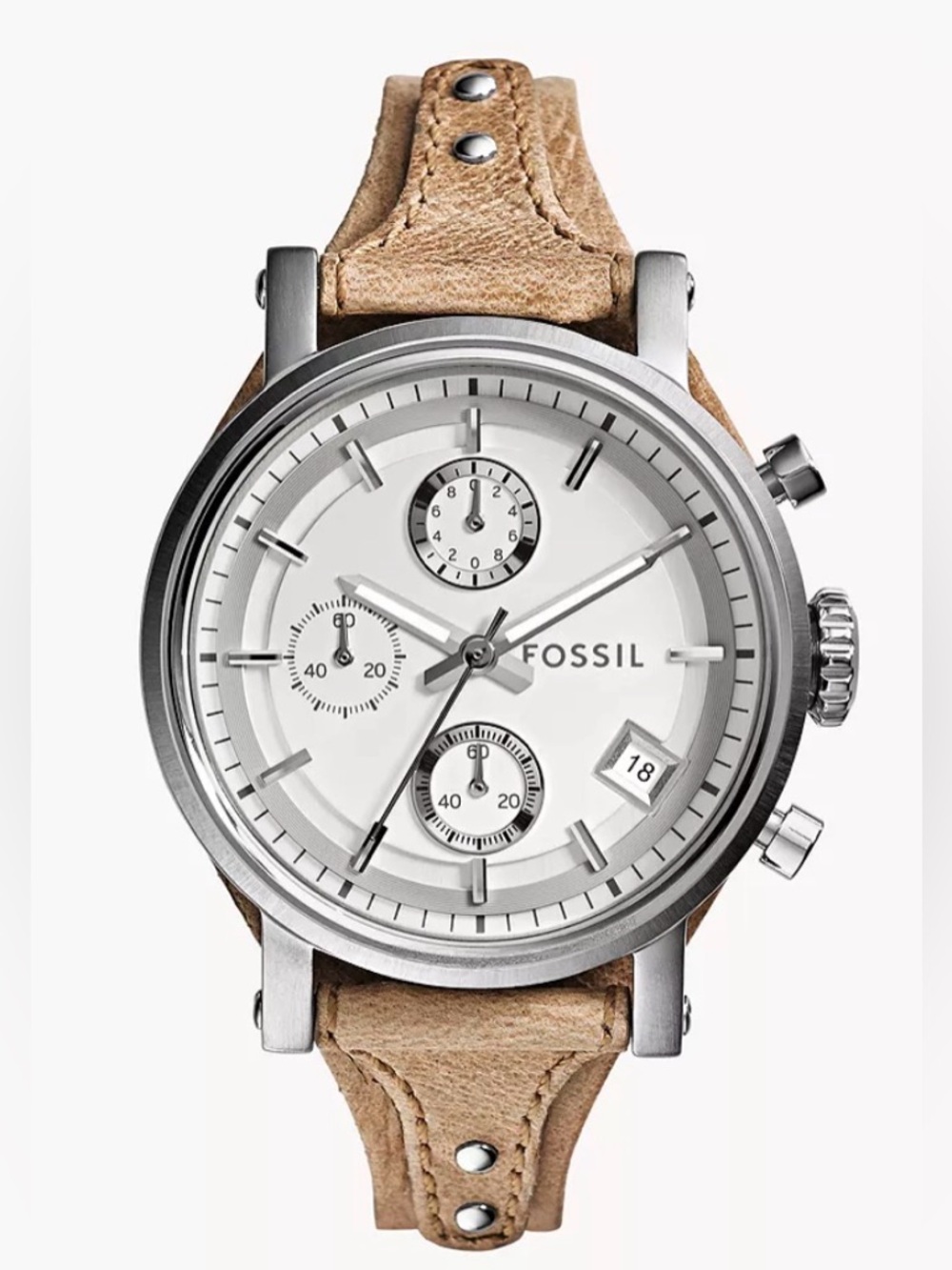 Fossil Original Boyfriend Chronograph Bone Leather Watch